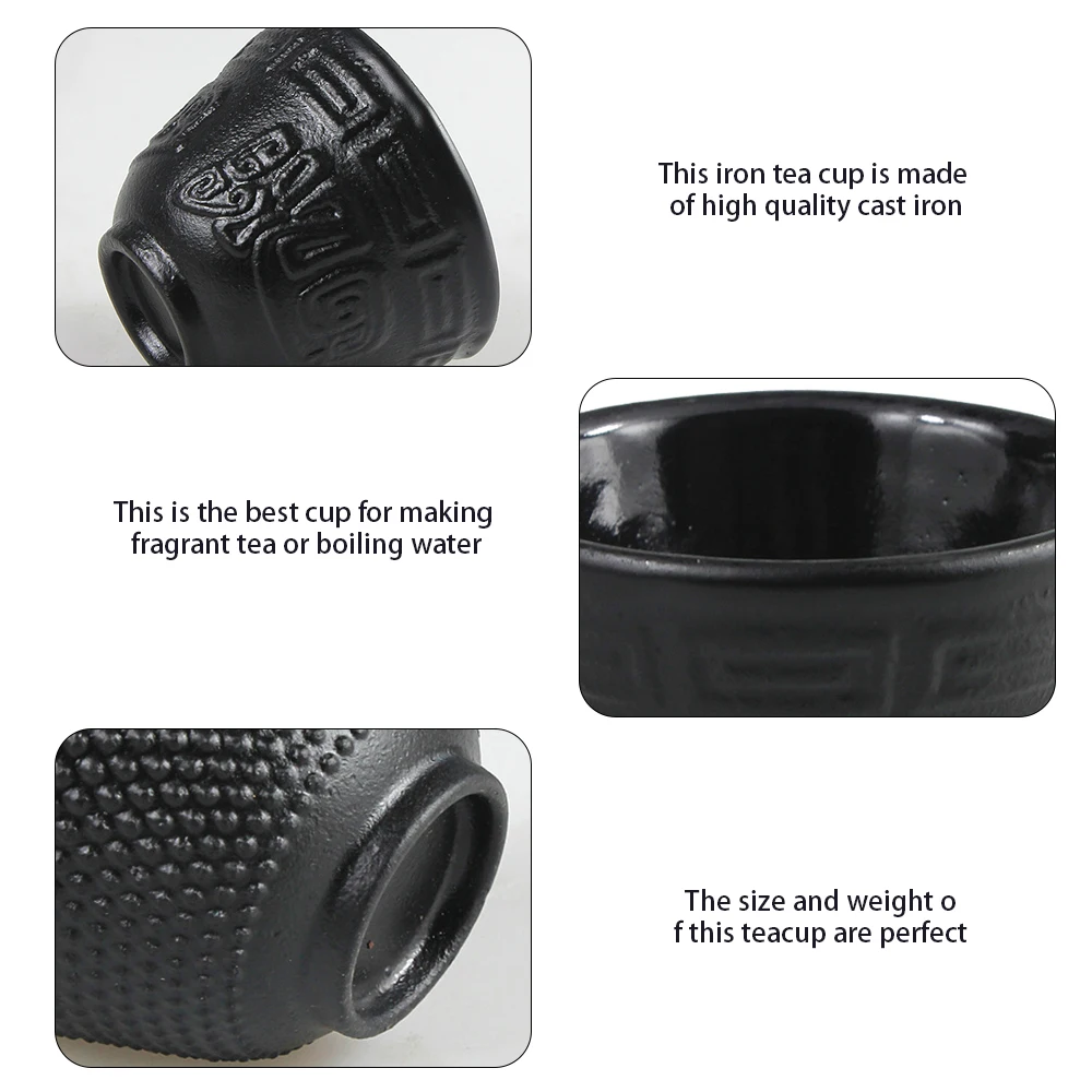 Чугунный чайник чашки большой емкости 600/800/1200 мл кухонный термостойкий для