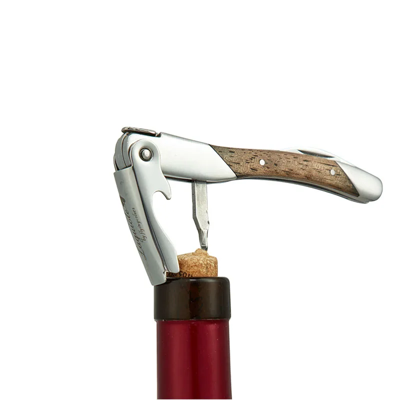 

Laguiole Style Waiter Professional Corkscrew Steel Sommelier Knife Bottle Opener Foil Cutter Wooden Handle in Wooden Gift Box