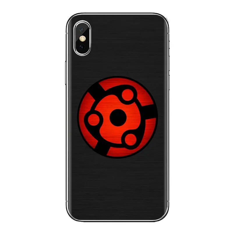 Мягкий чехол из ТПУ с принтом &quotНаруто сасуке Шаринган глаза для iPhone XS Max XR X 4 4S 5 5S