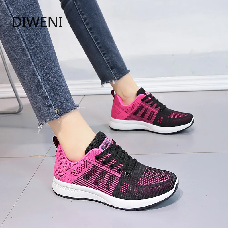 

Air Mesh Women Breathable Tenis Feminino Lace Up Outdoor Casual Shoes Lightweight Woman Vulcanized Sneakers Women Shoes