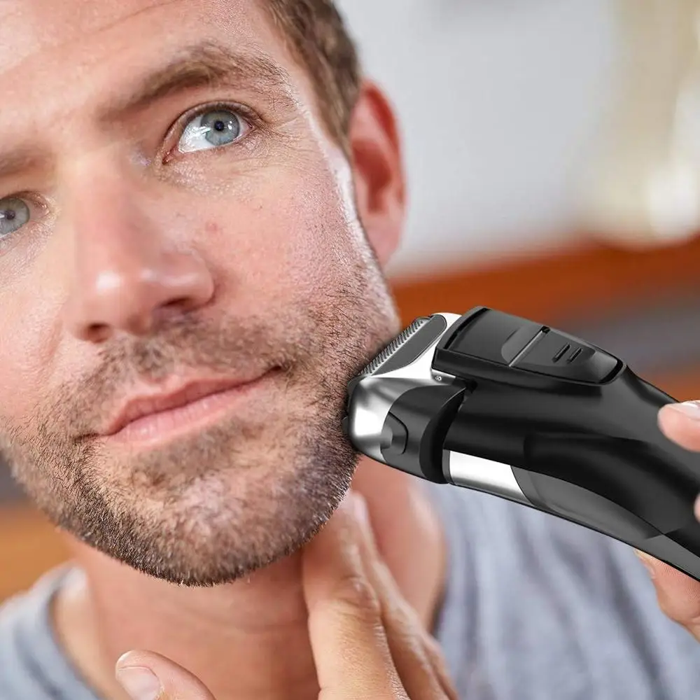 Электробритва 3D моющаяся для сухого и влажного бритья лица бороды