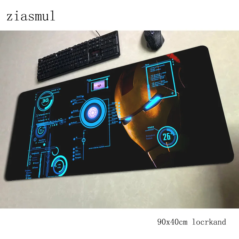 Iron Man mouse pad 90x40cm mousepads Popular gaming mousepad gamer best seller personalized mouse pads keyboard pc pad - Цвет: pattern 4