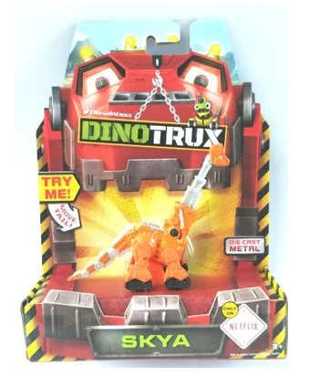 Dinotrux игрушечный автомобиль новая коллекция моделей Игрушек динозавров модели динозавров детский подарок мини-игрушки для детей - Цвет: розовато-Серый