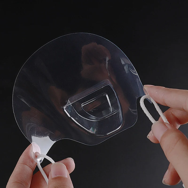 

50PCS Health Care Tool Transparent Masks Permanent Anti Fog Catering Food Hotel Plastic Kitchen Restaurant Masks