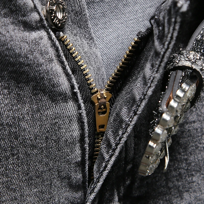 

New Spring Summer Thin Harem Pants for Women Cartoon Embroidery Slim Waist Long Denim Trousers Casual Ankle-length Cargo Pants