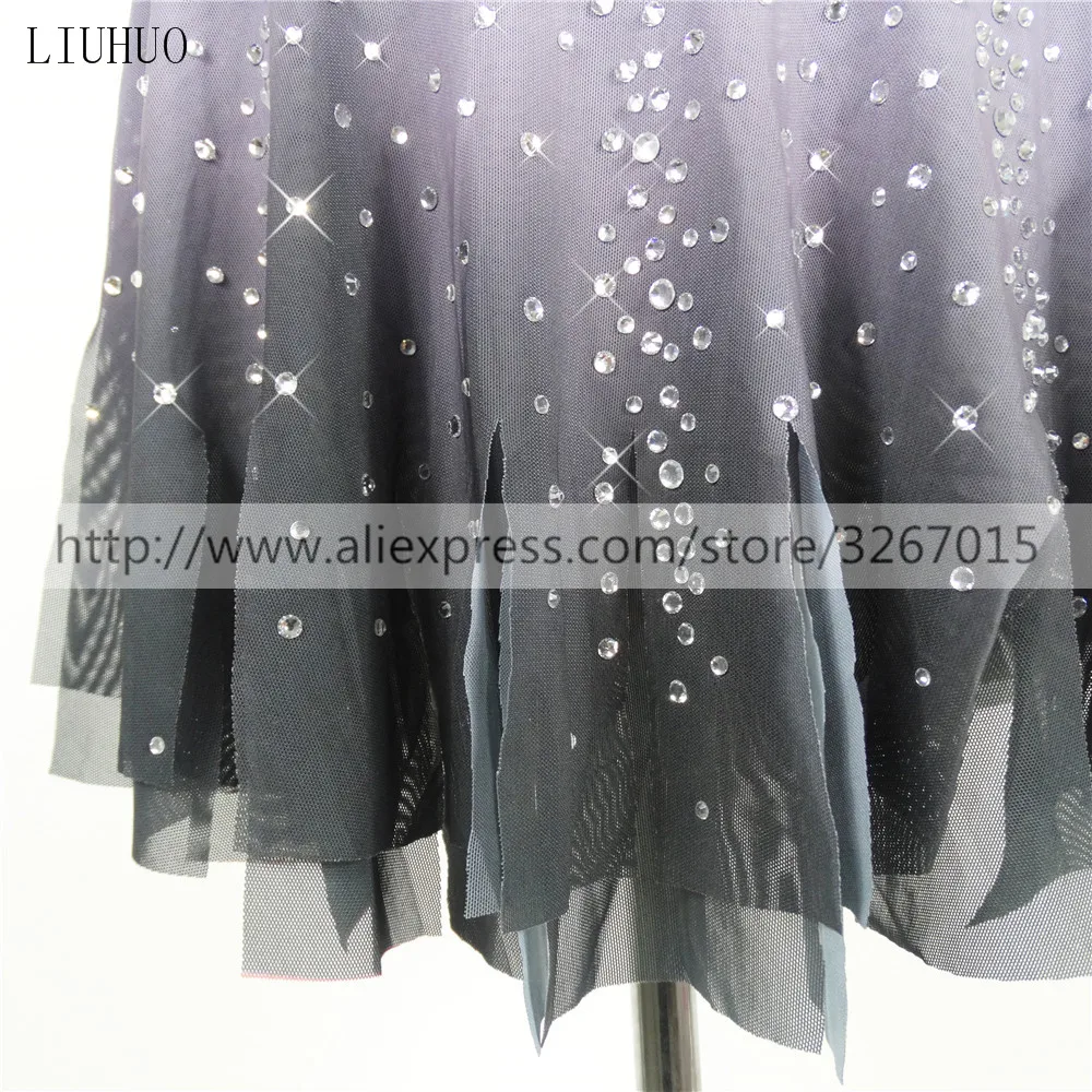 2018 Элегантное платье без рукавов для фигурного катания женское на коньках цвет