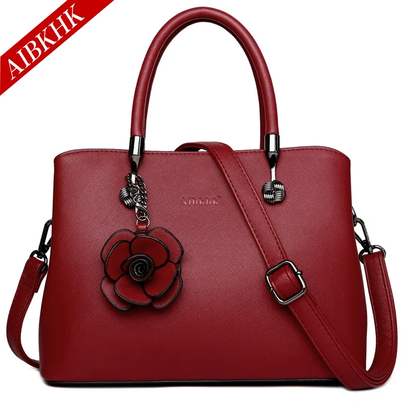 S9181-Red Роскошные брендовые сумки из натуральной кожи, повседневные сумки через плечо для женщин, модные женские сумки через плечо, сумка-мессенджер - Цвет: S9181-Red