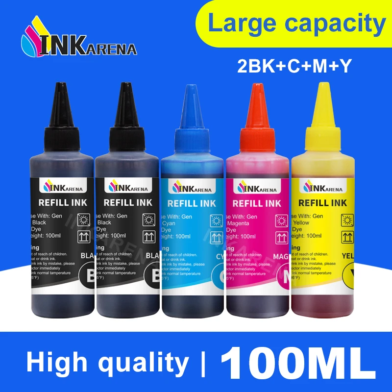 400ML Universal Refill Ink kit for Epson For Canon For HP For Brother For DELL Inkjet Printer CISS Cartridge Printer Ink