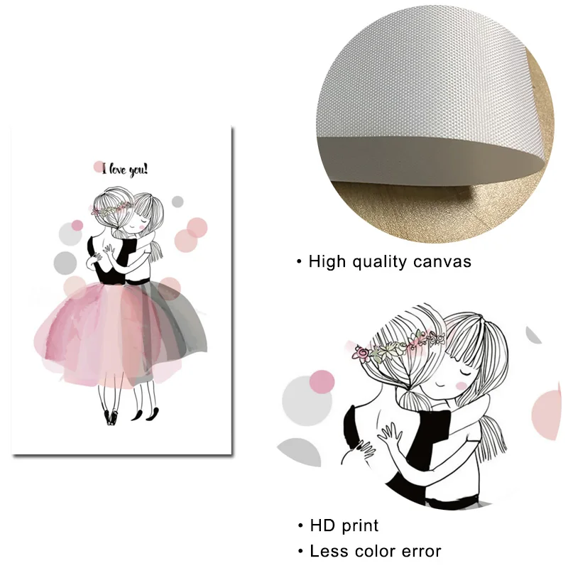 Картина на холсте в скандинавском стиле Настенная роспись задние плакаты и