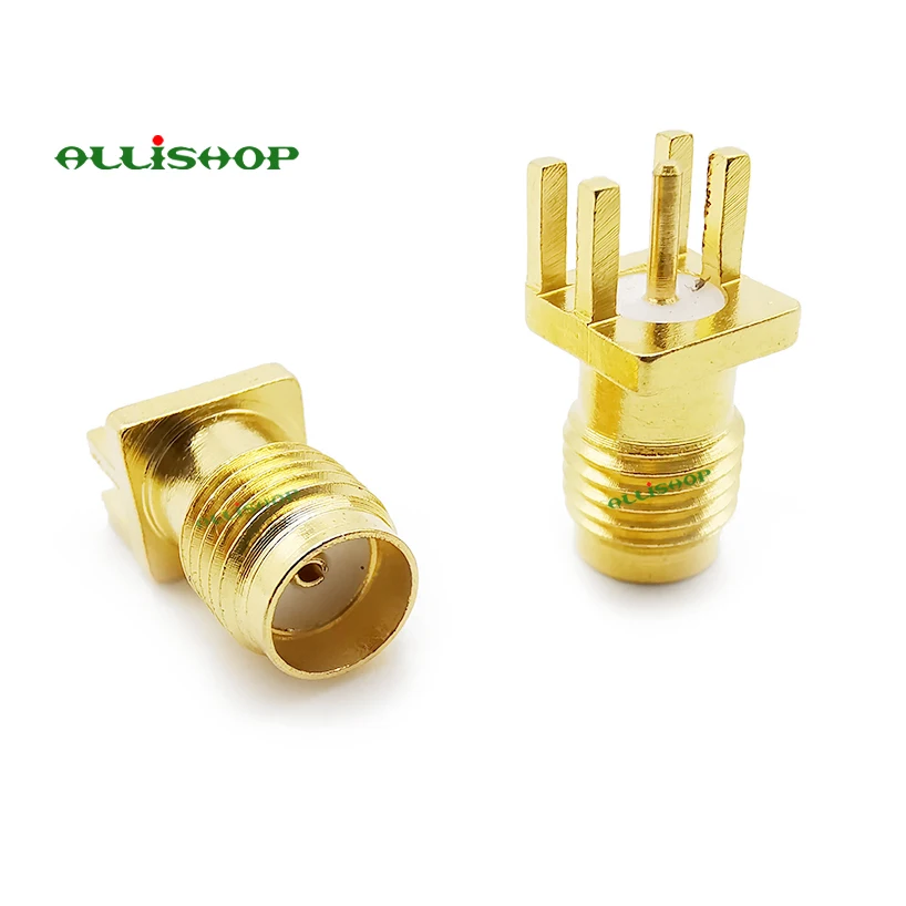 5 шт. sma female печатная плата панель Edge Mount Plug с 4 подставка для булавок прямой разъем