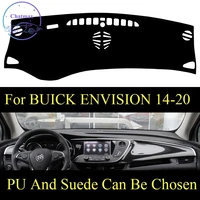 customize for buick envision 2014 2020 dashboard console cover pu leather suede protector sunshield pad