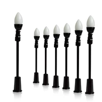 20pcs railway train lamp 3v abs model light toys architecture building layout street lamppost garden decoration for diorama