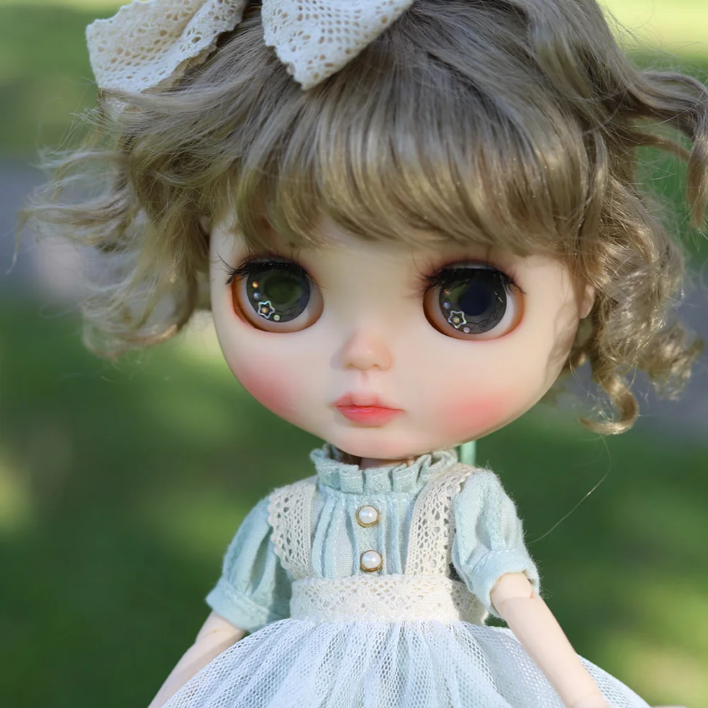 

Кукла neo Blyth NBL 1/6 BJD на заказ, кукла с большими глазами, шарнирная кукла с париком и глазами для сна, Благородная Девушка 0008