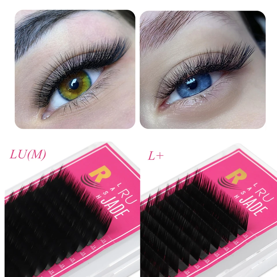 

Eyelash Extension 8~15mm Mix L/L+/C/D/LU(M) Premium Individual False Mink Eyelash Extension L Lash L Eyelash Maquiagem Cilios