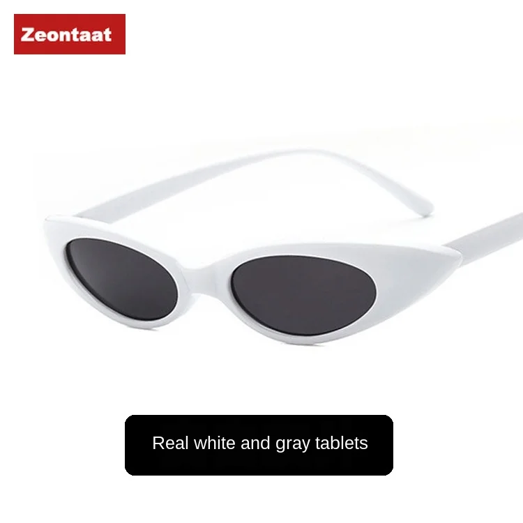 

2019 Oval Frame Cat-eye Sunglasses European and American Trend Ocean Film Sunglasses Drop-shaped Sunglasses Metal Hinge