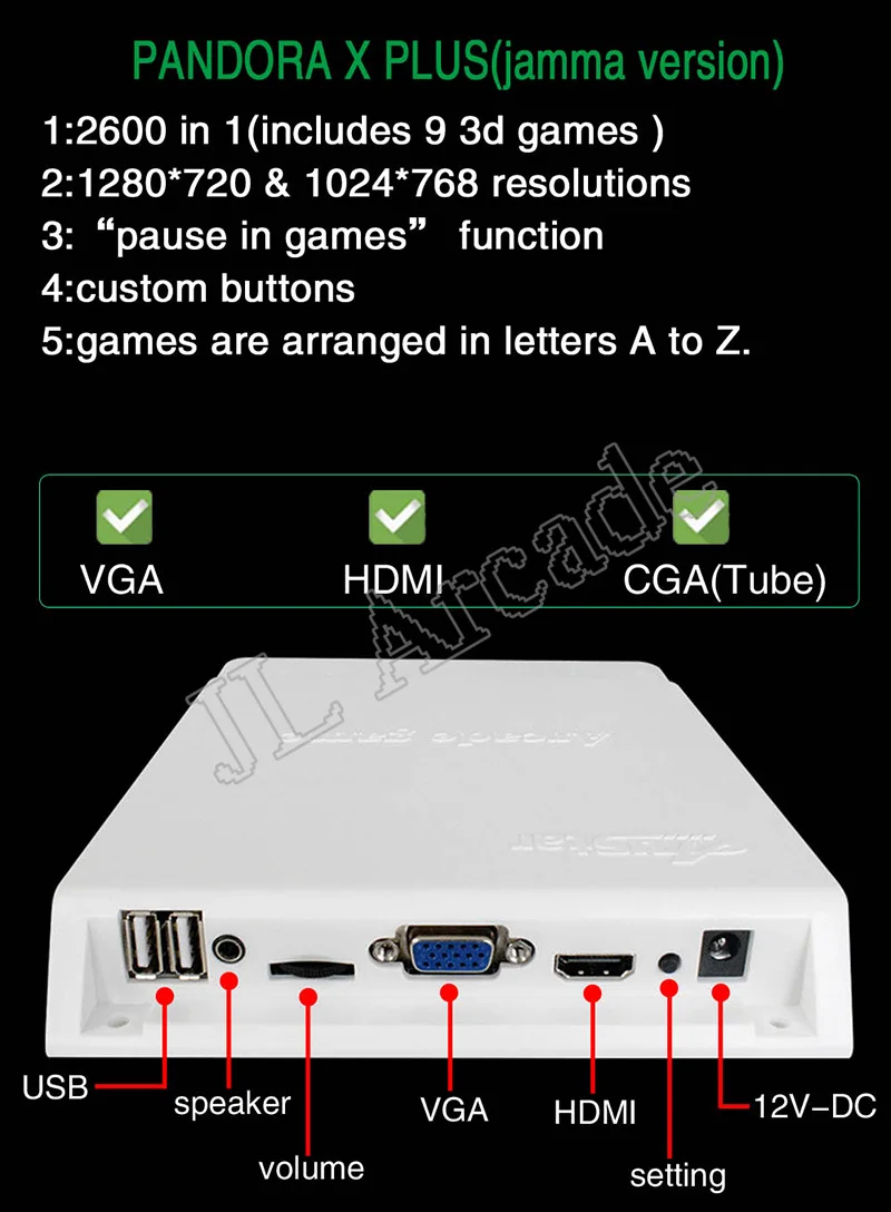 5 шт. Игровая приставка 5s версия 2600 выход CGA VGA аркадные мультфильмы доска pandora Jamma