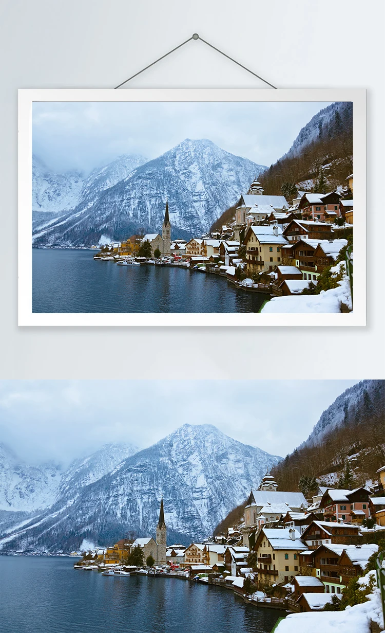 

Super hard Austrian winter scenery 1000 pieces of paper puzzle adult decompression children's educational toys gift
