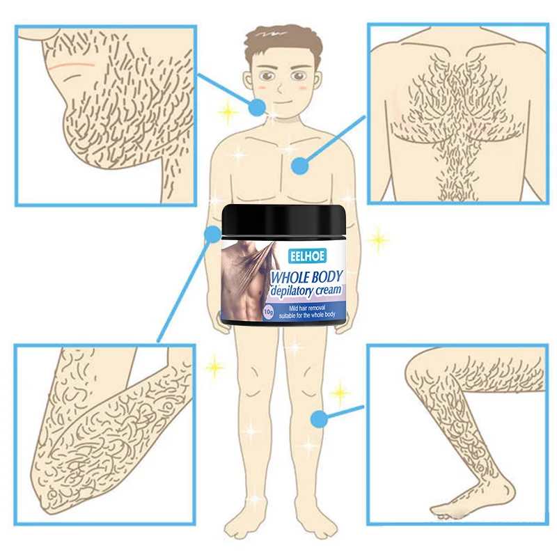 Крем для удаления волос безболезненный полного тела крем отбеливания ручной