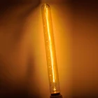 Прямая проволока T300, 40 Вт, лампа накаливания Эдисона в ретро-стиле с вольфрамовым наполнителем, украшение для дома