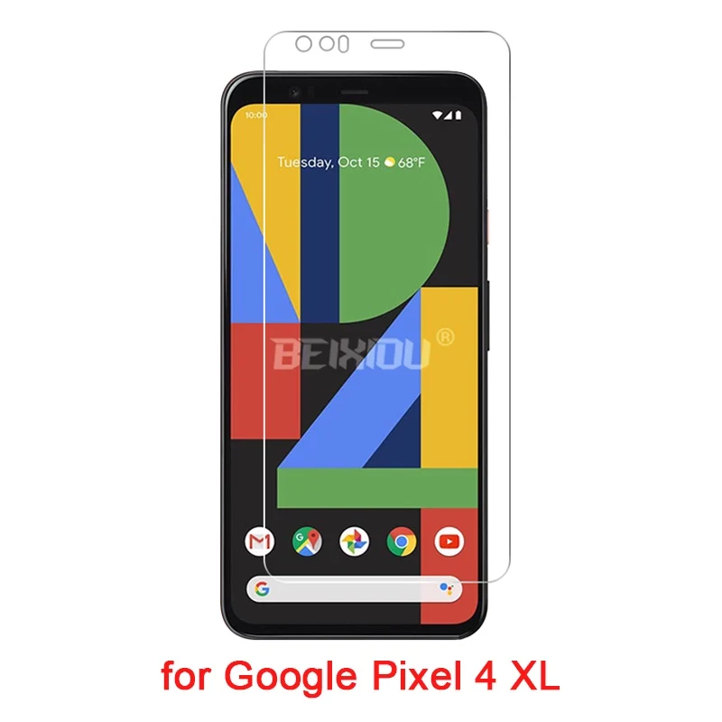 for Pixel 4 XL 2 PCS Full Tempered Glass For Google Pixel 4 XL Screen Protector tempered glass on the for Google Pixel 4 XL Protective Film - Color: for Pixel 4 XL