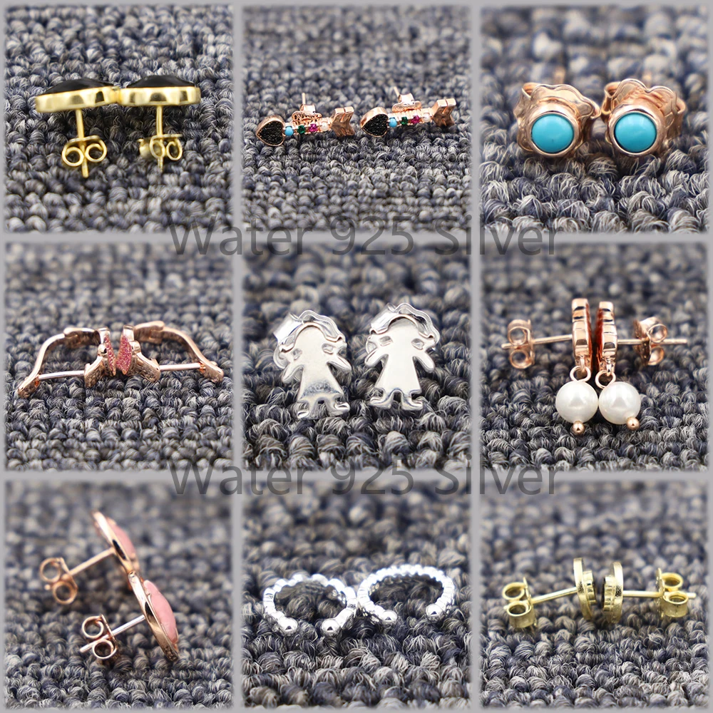 

2021 новые серьги Joyeria Plata 925 из натурального камня женские серьги Модные 2019 изысканные ювелирные изделия