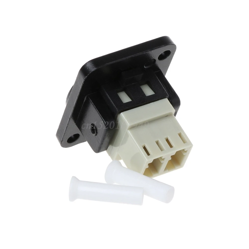 

RJ45 D-Type LC Optical Fiber Straight Connector Chassis Panel Mounting Socket Holder Extension Jack-Modular CAT5E Adapter