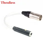 Thoulies HIFI однокристально-серебристый 6,35 мм TRS 3pin мама к 4pin XLR сбалансированный аудиокабель-адаптер 6,35 в XLR разъем