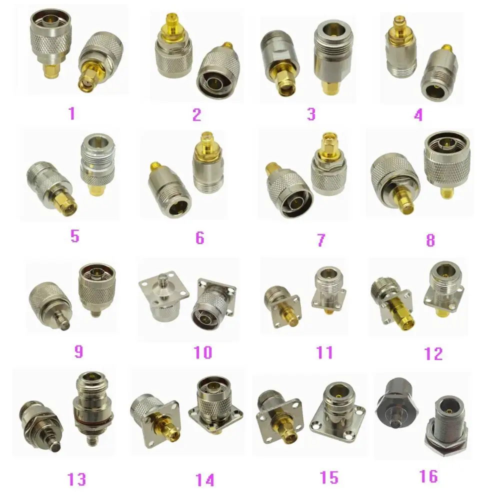 

1pce разъем адаптера N к SMA/RP-SMA штекер & гнездо фланец & перегородка для радио