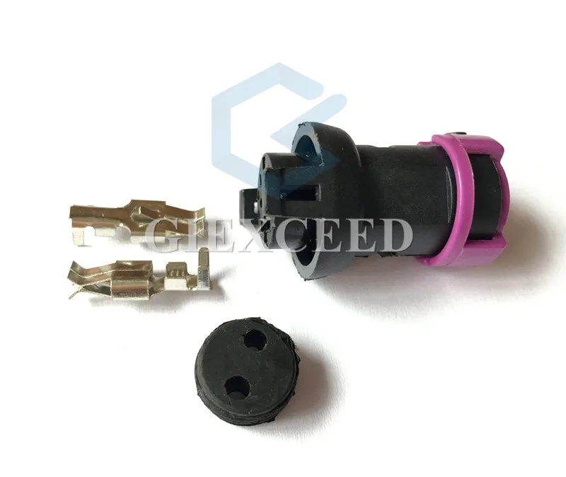 2 набора контакта водонепроницаемый гнездовой разъем для противотуманной фары