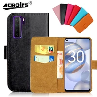 for huawei honor 30s case 6 colors 6 5 flip slots leather wallet cases for huawei honor 30s cover slots phone bag credit card