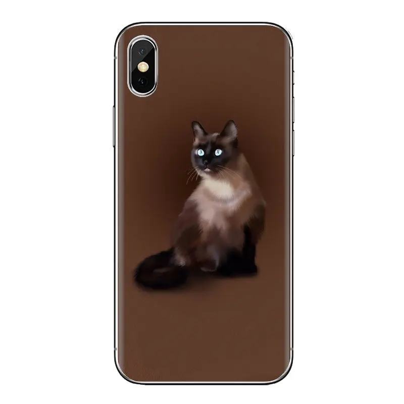 Для samsung Galaxy S3 S4 S5 Mini S6 S7 Edge S8 S9 S10 Plus Note 3 4 5 8 9 pet siamese cat Мягкие прозрачные чехлы |