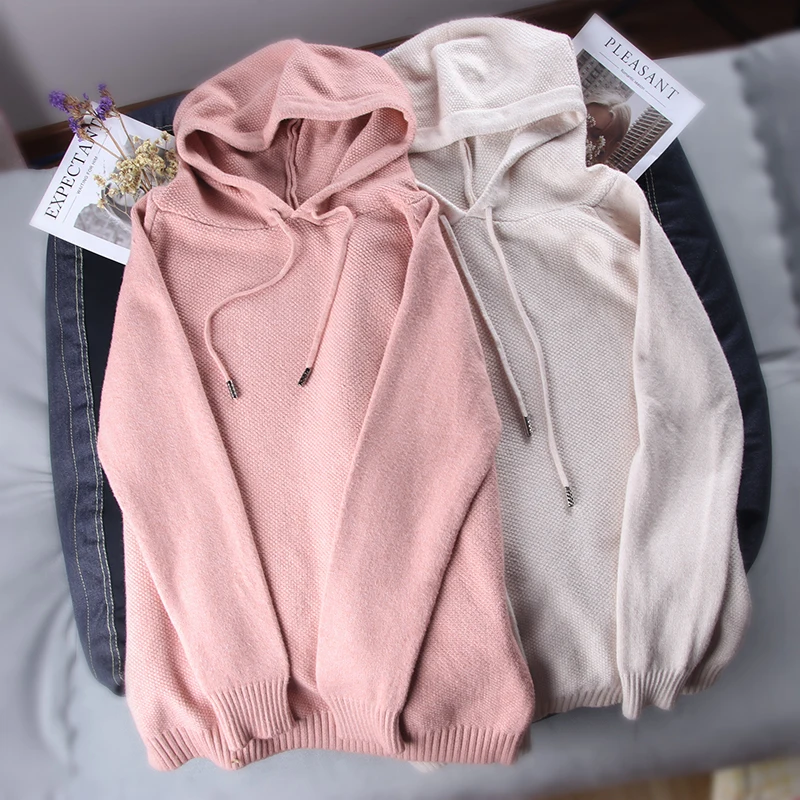 Shellsuning/вязаный свитер с капюшоном Пуловер большого размера для женщин Сезон