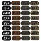 Крови Тип A B O AB POS положительный отражающая вставка светятся в темноте военные тактические аппликация сp Multicam на застежке-липучке, нарукавная нашивка