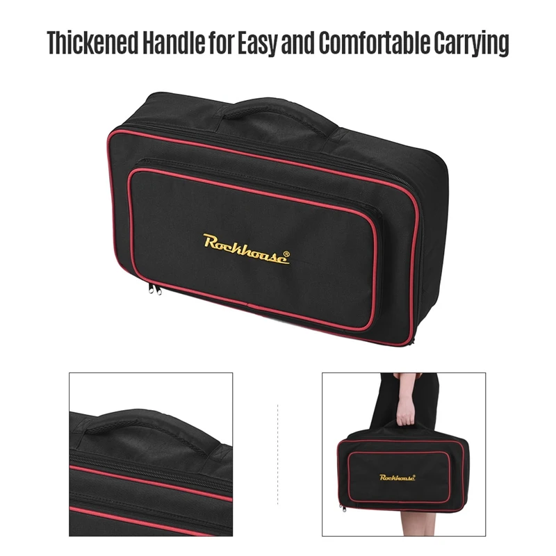 

Portable Electric Guitar Effects Pedal Storage Bag Handheld Gig Bag Abrasion Proof Thicken Fabric Pedalboard Guitar Pedal Board
