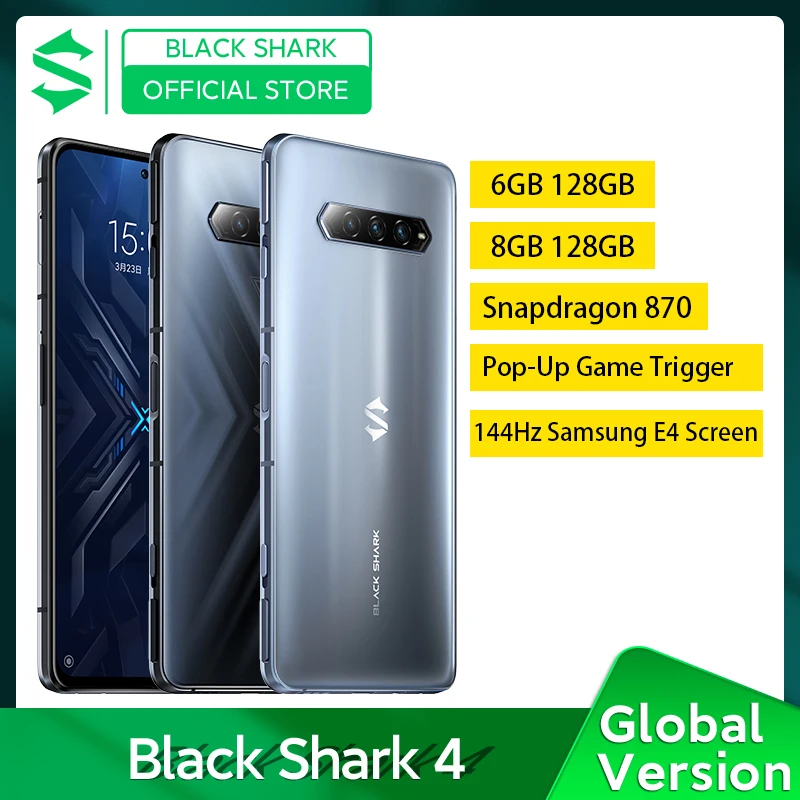 В наличии глобальная версия Черная Акула 4 6 ГБ/8 Гб Смартфон Snapdragon 870 144 Гц E4