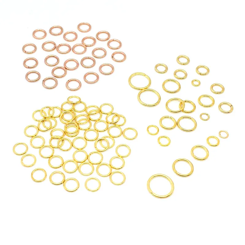 

100Pcs/lot Stainless Steel 3 4 5mm Closed Loop Jump Rings Connectors for Diy Handmade Necklace Jewelry Finding Making 0.6mm