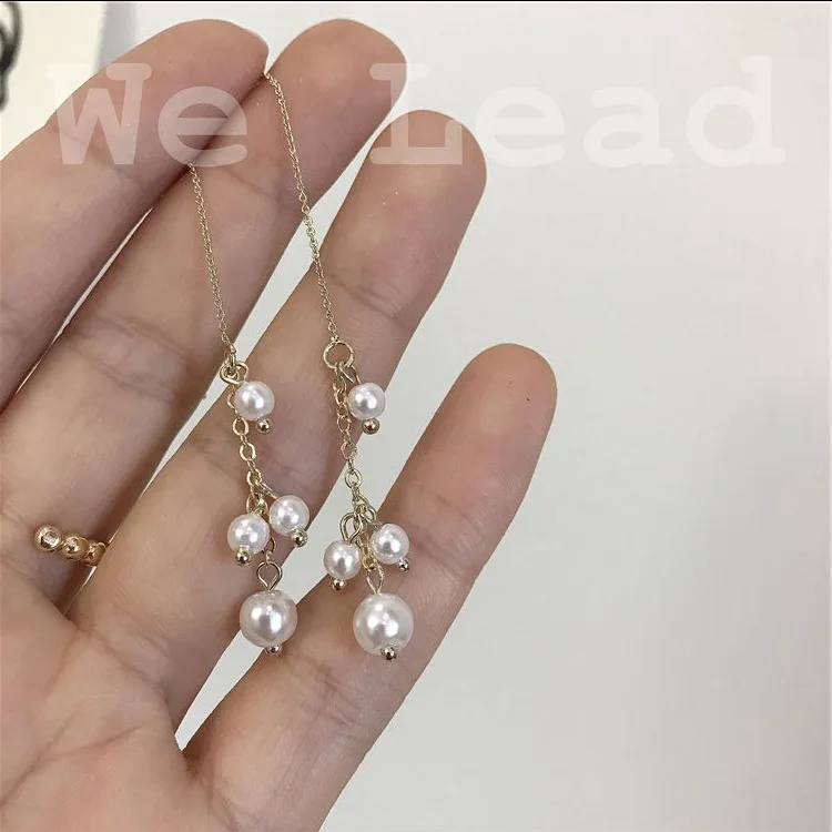 Женские винтажные серьги в Корейском стиле Серьги-кисточки ручной работы с