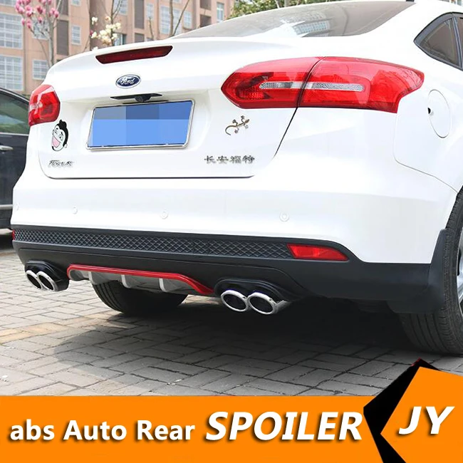 Защитные бамперы для заднего бампера Ford Focus ABS 2013 2018 Body kit задний спойлер|Обвесы| |