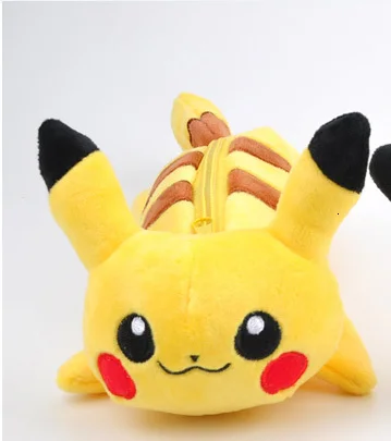As shown in the figu Мультяшный плюшевый чехол с рисунком Пикачу, чехол Bts Pokemon go, чехол для карандашей, бутик, школьные принадлежности, estojo de lapis plumier, канцелярские принадлежности - Цвет: As shown in the figu