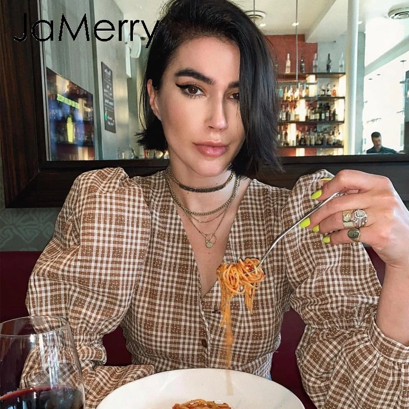 Рубашка JaMerry женская винтажная с открытой спинкой на шнурках|Блузки| |