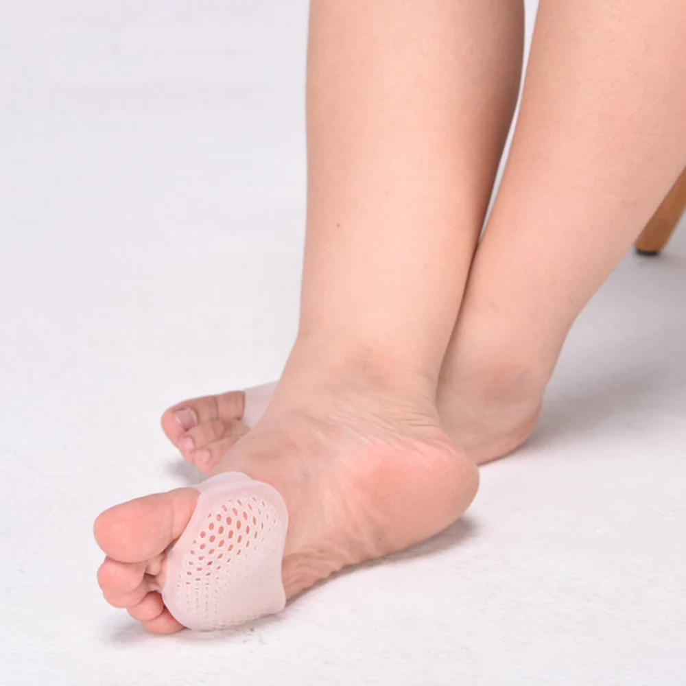 

New Arrival Silicone Hollow Insoles Forefoot Pads for Women Reusable Cozy Toes Insert Pad Foot Pain Relief Pads