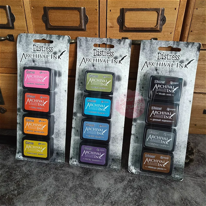 Папка Ranger/Tim Holtz чернила для архивов кожаная ткань штемпель самостоятельной