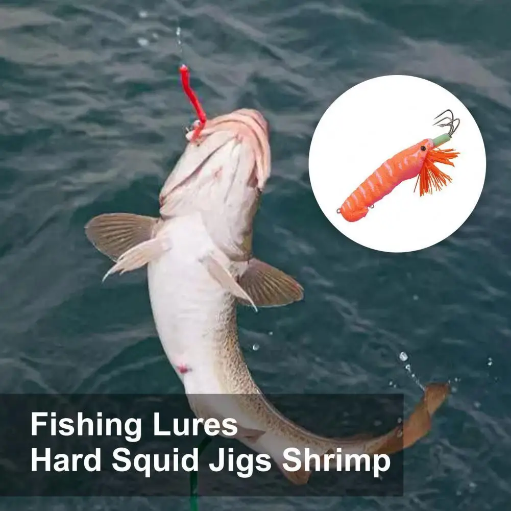 

30% Discounts Hot! Fishing Lure Octopus Ultra-Sharp Plastic Shrimp Cuttlefish Squid Hook Rigs for Fishing
