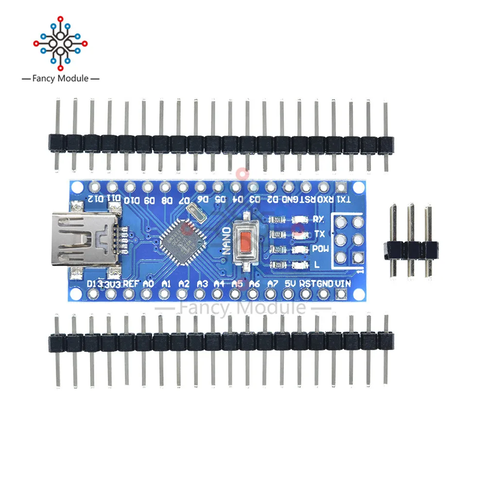 Мини USB CH340 Nano 3 0 ATmega328P плата контроллера совместима с Arduino драйвер V3.0 ATmega328 (без