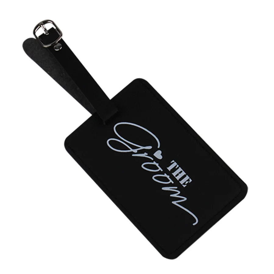 

Bride&Groom Suitcase Luggage Tag Bag Pendant Travel Accessories Name ID Address Wedding Label Free Shipping