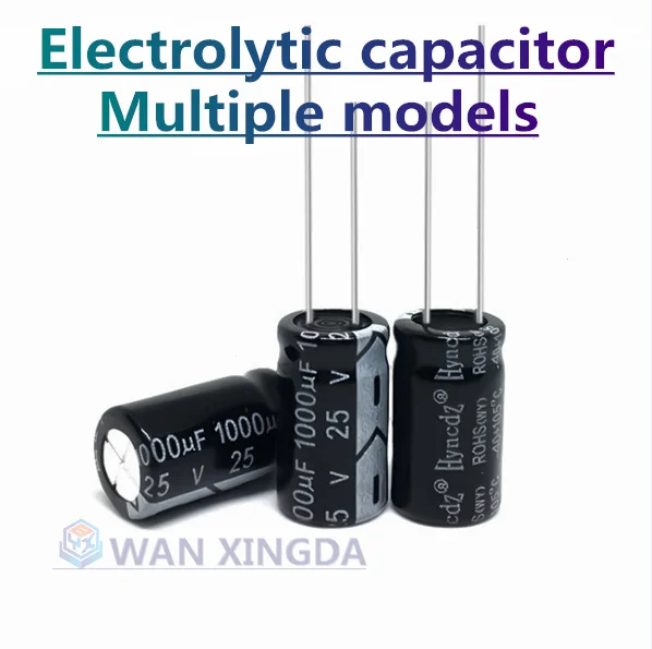 1000PCS aluminum electrolytic capacitor 10V 16V 25V 35V 50V 63V 100V 400V 450V 47UF 100UF 220UF 330UF 470UF 680UF 1000UF1500UF