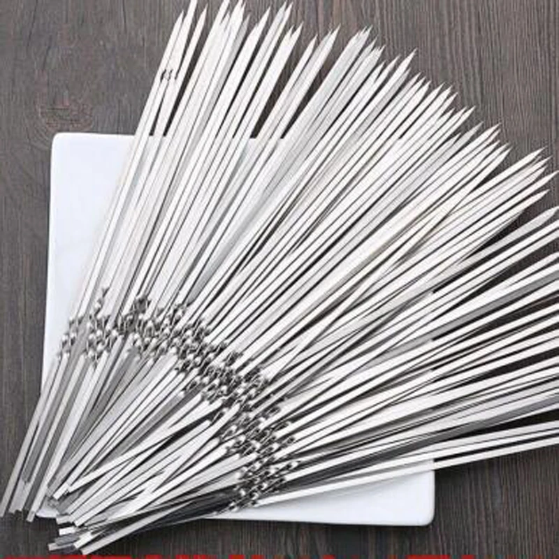 Инструменты для барбекю из нержавеющей стали шашлыки толстые многоразовые