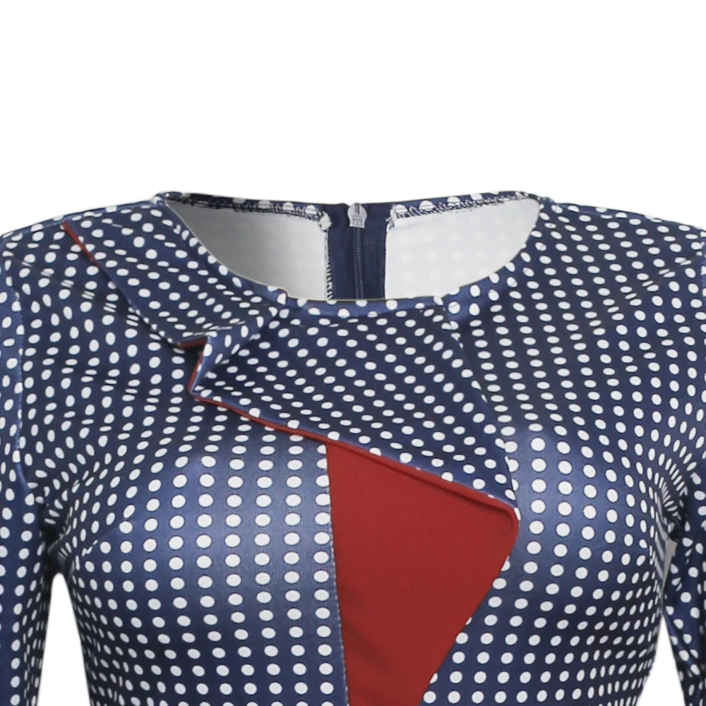 

Ladies Fashion Dress Spring Autumn African women Office Dress Business party temperament dress