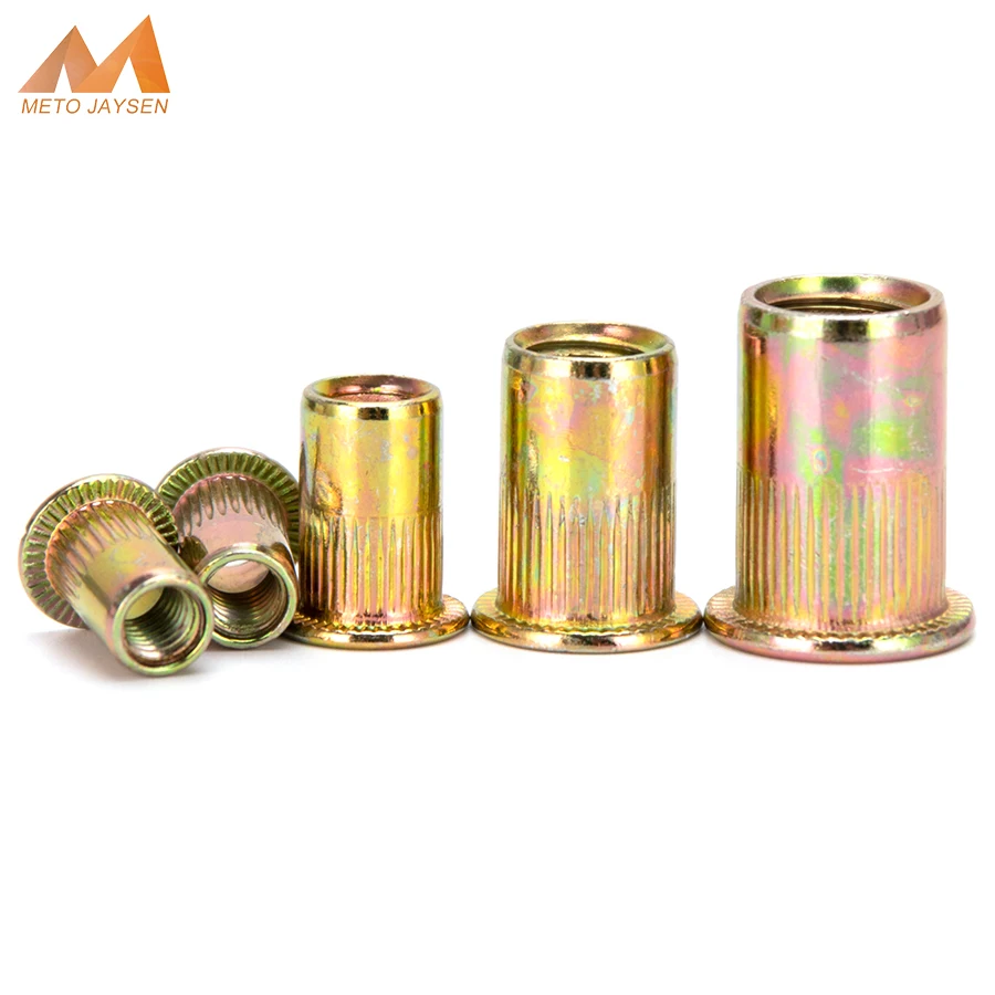 

Zinc Rivet Nuts M3 M4 M5 M6 M8 M10 M12 Flat Head Knurled Screw Multi Sizes Zinc-Alloy Rivet-Nuts Kit 3pcs-20pcs/pack S44 OCT