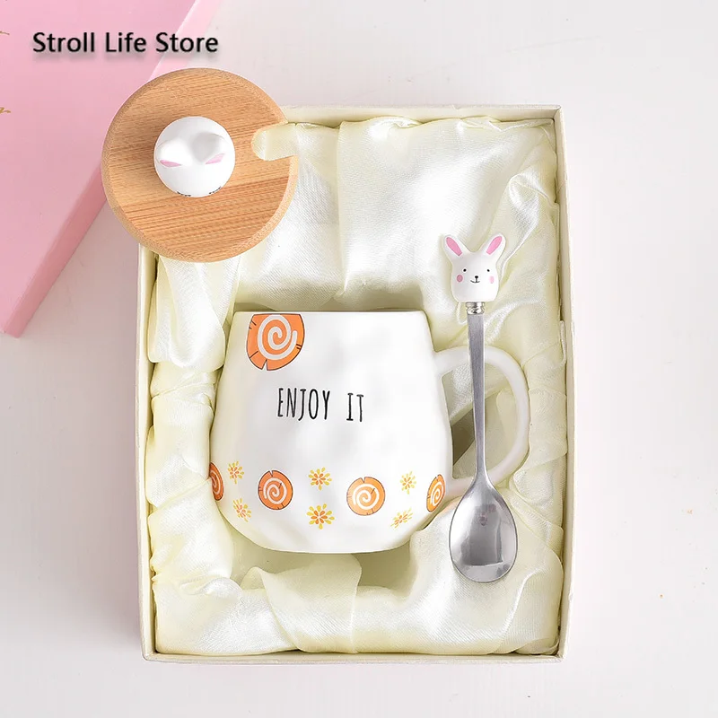 Креативная кружка для кофе с кроликом из мультфильма керамическая чашка воды